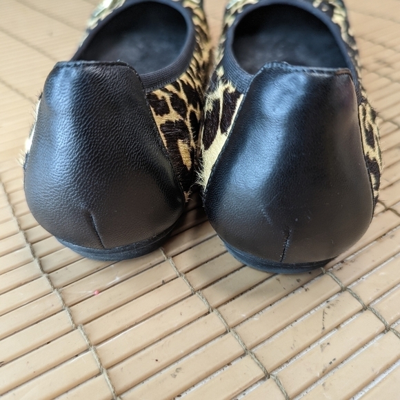 Vionic Spark "Pera" Flats Gold Chain Leopard Calf Hair Orthopedic Designed women - Picture 7 of 11